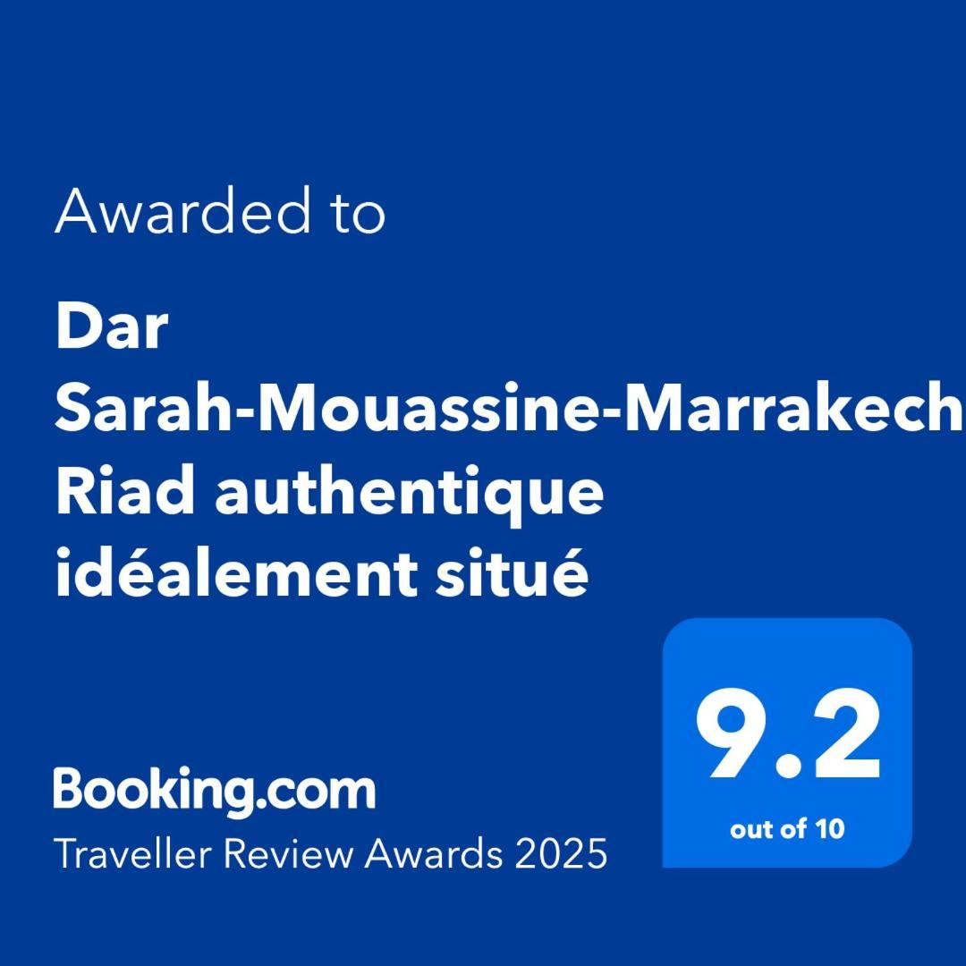 Dar Sarah-Mouassine-Marrakech, Riad Authentique Idealement Situe マラケシュ エクステリア 写真
